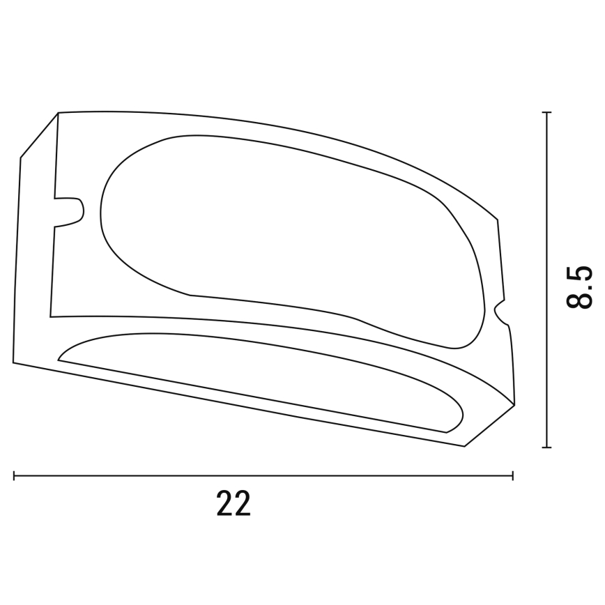 Ulkoseinävalaisin 1xE27/10W/230V IP54 harmaa