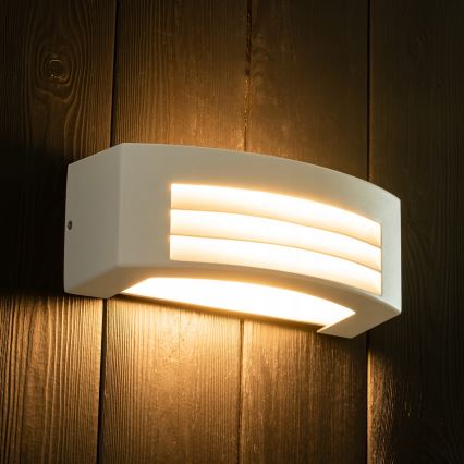 Ulkoseinävalaisin 1xE27/14W/230V IP54 harmaa
