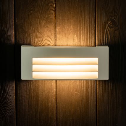 Ulkoseinävalaisin 1xE27/14W/230V IP54 harmaa