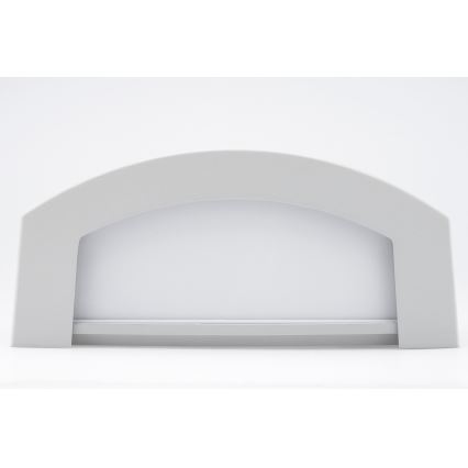 Ulkoseinävalaisin 1xE27/14W/230V IP54 harmaa