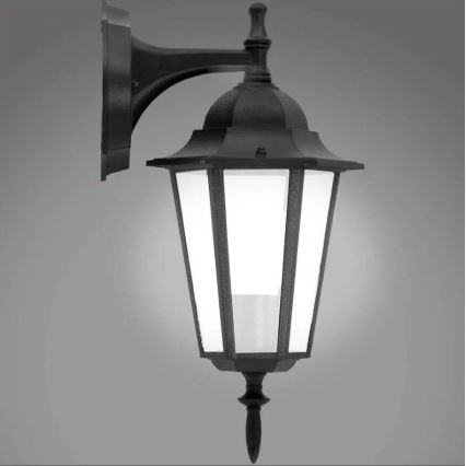 Ulkoseinävalaisin 1xE27/20W/230V IP43 musta