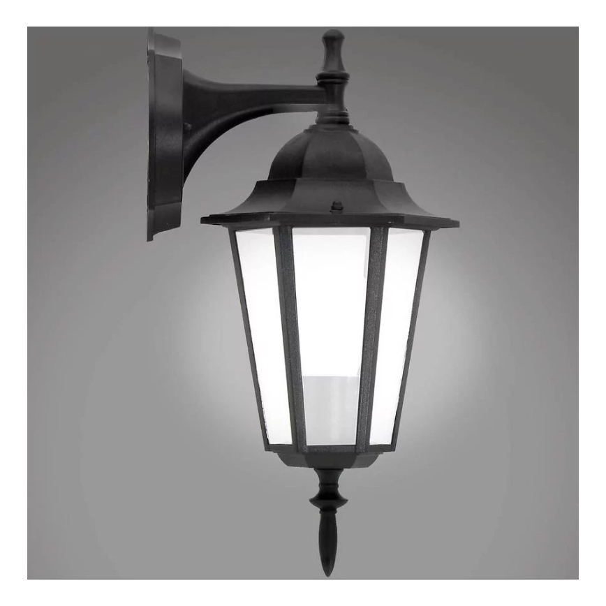 Ulkoseinävalaisin 1xE27/20W/230V IP43 musta