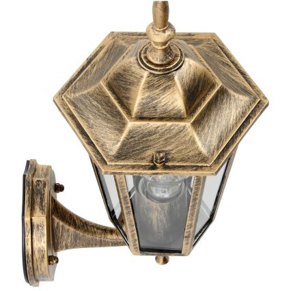 Ulkoseinävalaisin 1xE27 / 60W / 230V IP44 kultainen