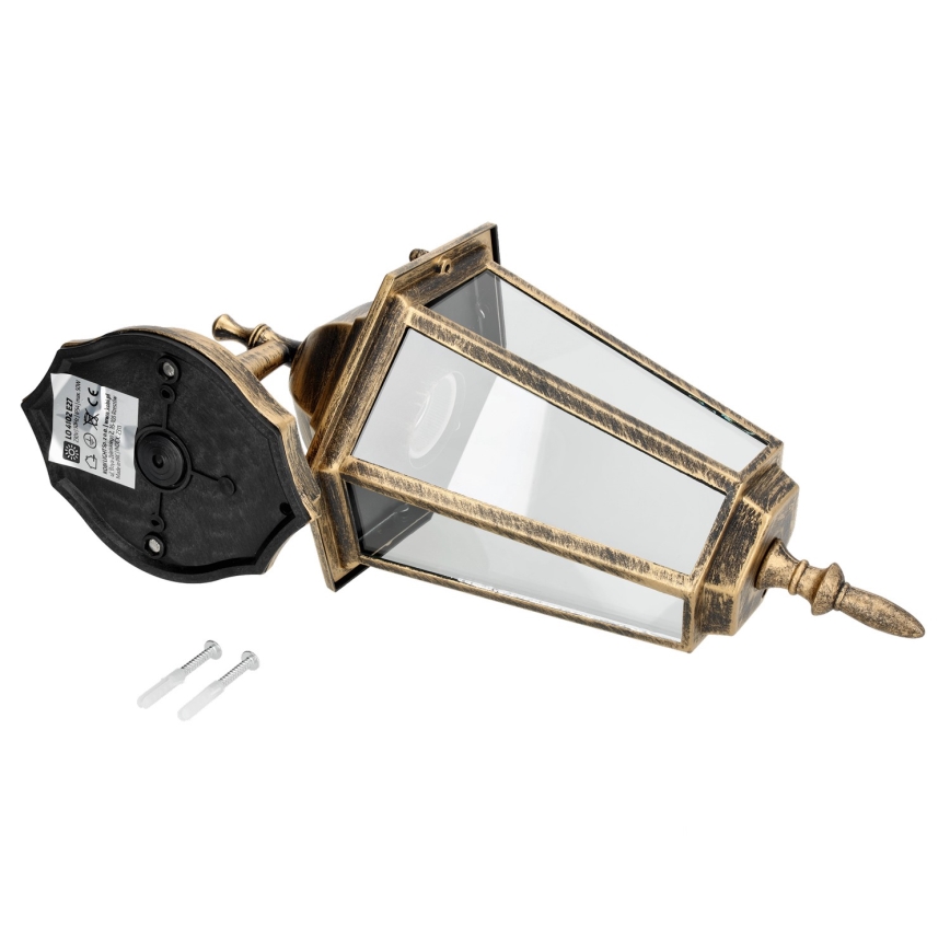 Ulkoseinävalaisin 1xE27 / 60W / 230V IP44 kultainen