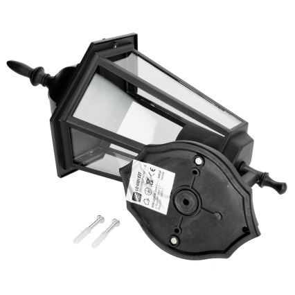 Ulkoseinävalaisin 1xE27 / 60W / 230V IP44 musta