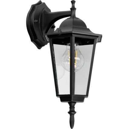 Ulkoseinävalaisin 1xE27 / 60W / 230V IP44 musta