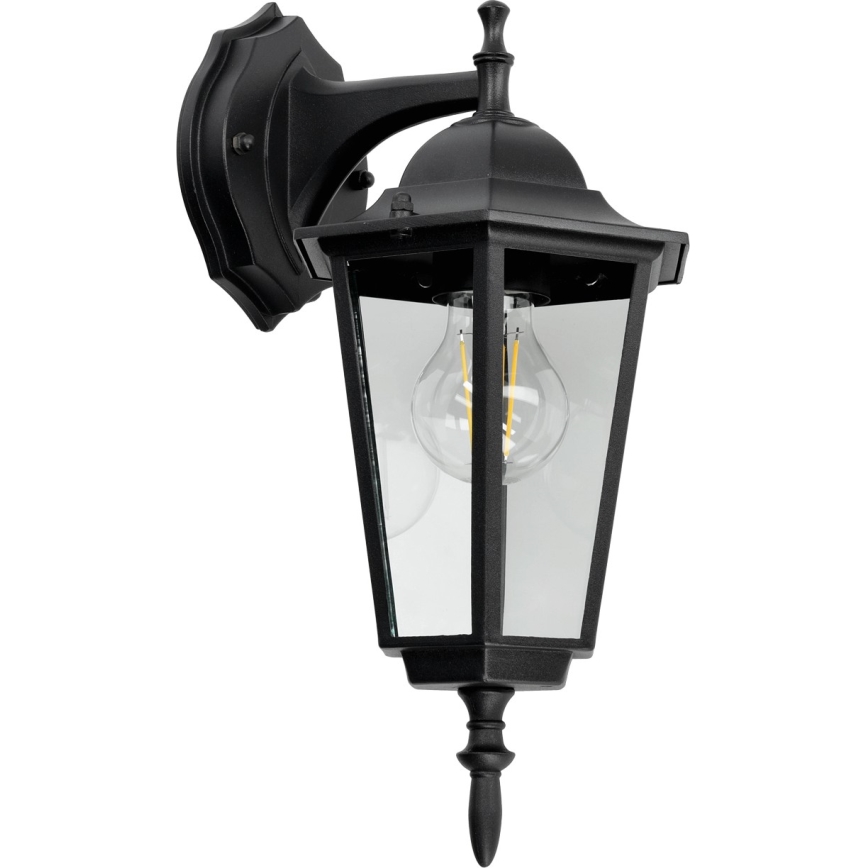 Ulkoseinävalaisin 1xE27 / 60W / 230V IP44 musta
