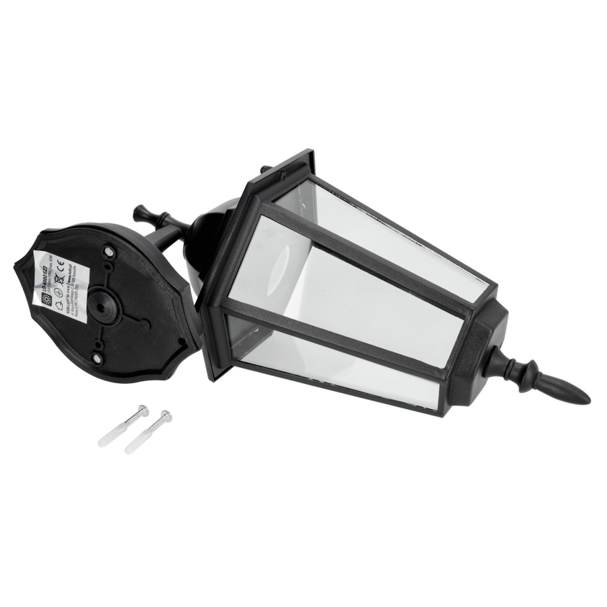 Ulkoseinävalaisin 1xE27 / 60W / 230V IP44 musta