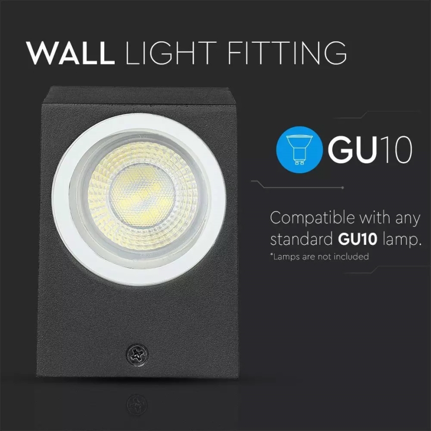 Ulkoseinävalaisin 1xGU10/35W/230V IP44
