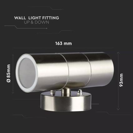 Ulkoseinävalaisin 2xGU10/35W/230V IP44