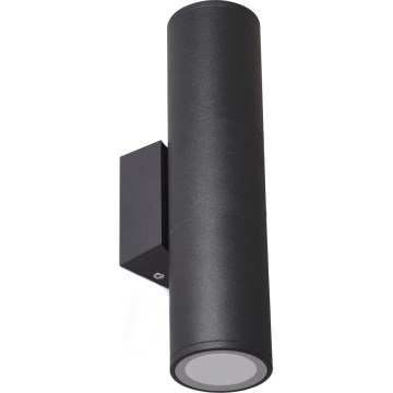 Ulkoseinävalaisin 2xGU10/35W/230V IP54 pyöreä musta