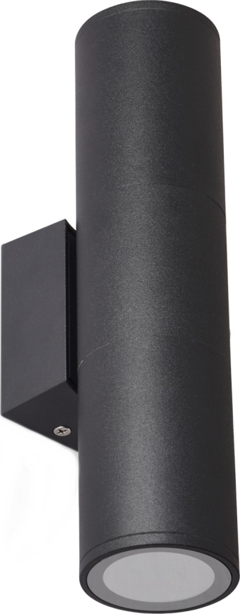 Ulkoseinävalaisin 2xGU10/35W/230V IP54 pyöreä musta