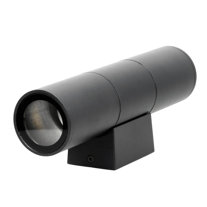 Ulkoseinävalaisin 2xGU10/35W/230V IP54 pyöreä musta