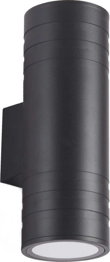 Ulkoseinävalaisin 2xGU10/35W/230V IP54 pyöreä musta
