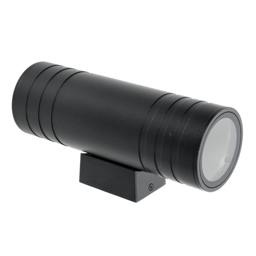 Ulkoseinävalaisin 2xGU10/35W/230V IP54 pyöreä musta