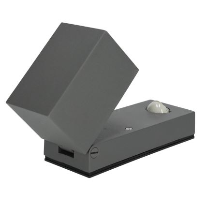 Ulkoseinävalaisin anturilla QUAZAR 1xGU10/35W/230V IP44 harmaa