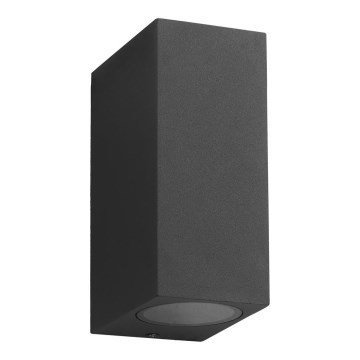 Ulkoseinävalaisin BOKA 2xGU10 / 60W / 230V IP44 musta
