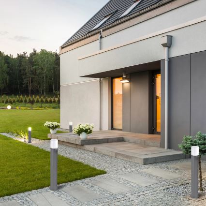 Ulkoseinävalaisin DALLAS 1xE27/12W/230V IP44 60 cm antrasiitti