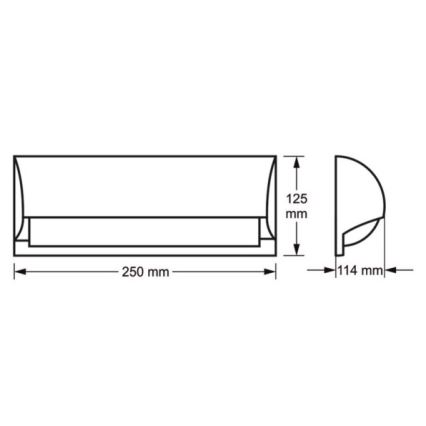 Ulkoseinävalaisin FREON 1xE27/60W/230V IP54 antrasiitti