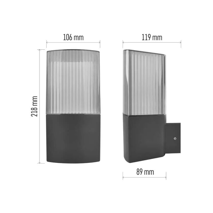 Ulkoseinävalaisin LANA 1xE27/25W/230V IP54