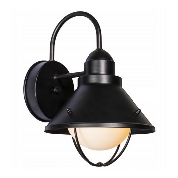 Ulkoseinävalaisin LAVINA 1xE27/60W/230V IP44 musta