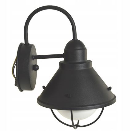 Ulkoseinävalaisin LAVINA 1xE27/60W/230V IP44 musta