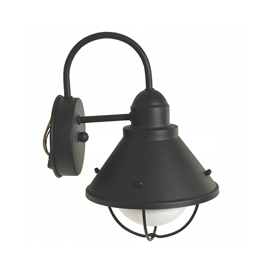 Ulkoseinävalaisin LAVINA 1xE27/60W/230V IP44 musta