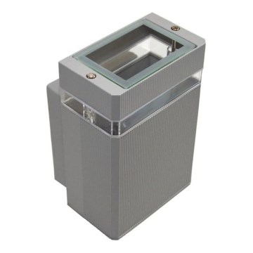 Ulkoseinävalaisin LITEK 1xGU10/30W/230V IP54 harmaa