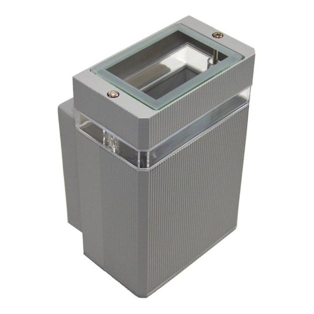 Ulkoseinävalaisin LITEK 1xGU10/30W/230V IP54 harmaa