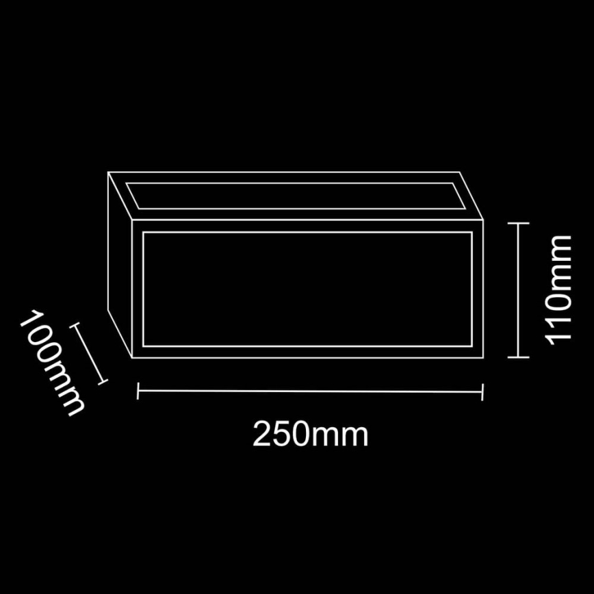 Ulkoseinävalaisin MITO 1xE27/12W/230V IP54