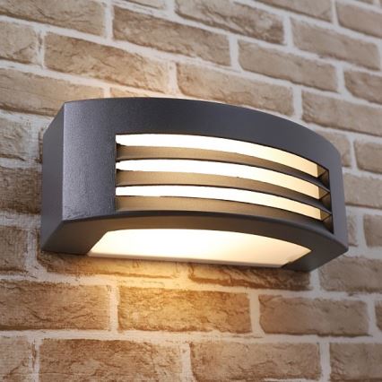Ulkoseinävalaisin OLIANA 1xE27/60W/230V IP54 antrasiitti
