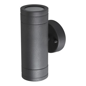 Ulkoseinävalaisin OLIMP 1 2xGU10/35W musta IP44