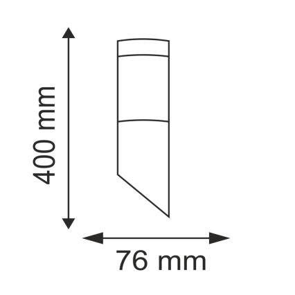 Ulkoseinävalaisin OSLO 1xE27/10W/230V IP44
