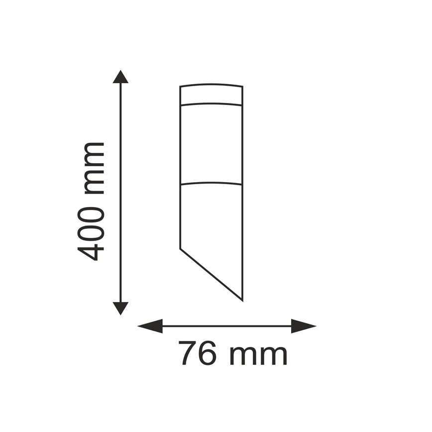 Ulkoseinävalaisin OSLO 1xE27/10W/230V IP44