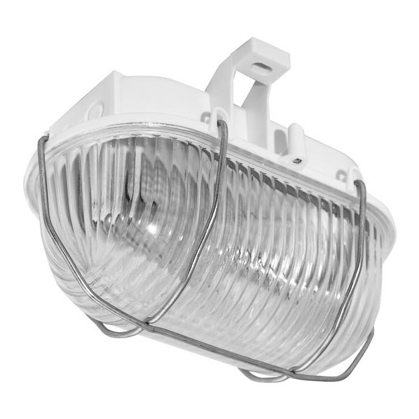Ulkoseinävalaisin OVAL 1xE27/60W/230V valkoinen IP44
