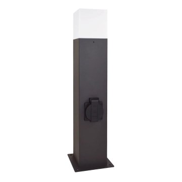 Ulkoseinävalaisin pistorasialla NEW YORK 1xE27/12W/230V IP44 44 cm antrasiitti