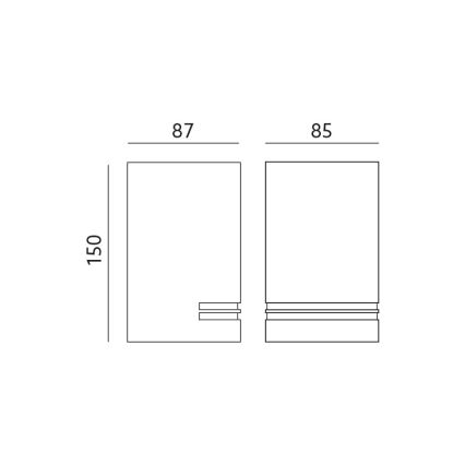 Ulkoseinävalaisin QUAZAR 1xGU10/11W/230V IP44