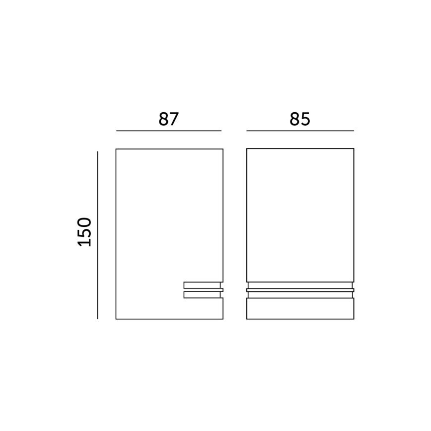 Ulkoseinävalaisin QUAZAR 1xGU10 / 11W / 230V IP44