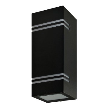 Ulkoseinävalaisin QUAZAR7 2xGU10 / 11W / 230V IP44 musta