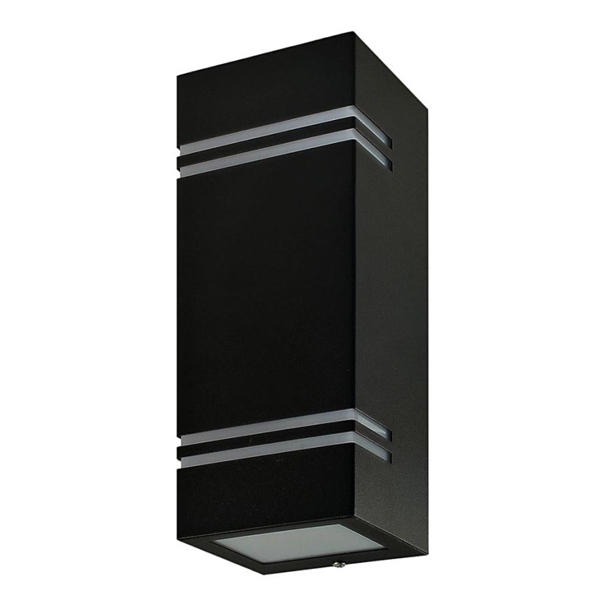 Ulkoseinävalaisin QUAZAR7 2xGU10 / 11W / 230V IP44 musta