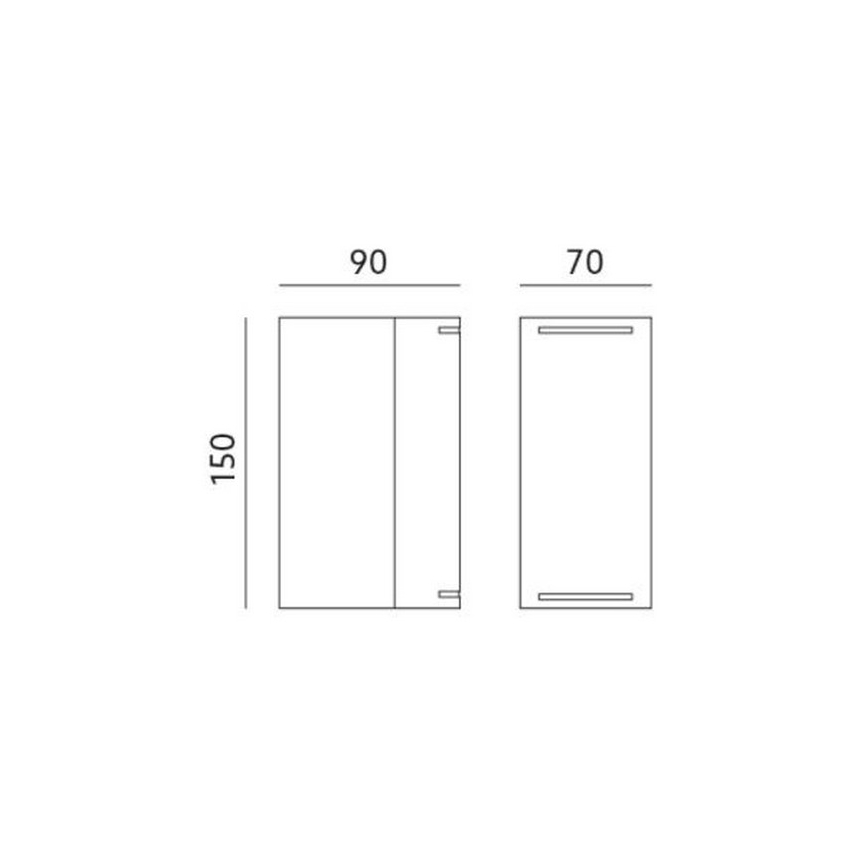 Ulkoseinävalaisin QUAZAR9 2xGU10 / 11W / 230V IP44 harmaa