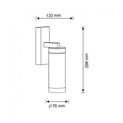 Ulkoseinävalaisin SPECTRA 1xE27/10W/230V IP44