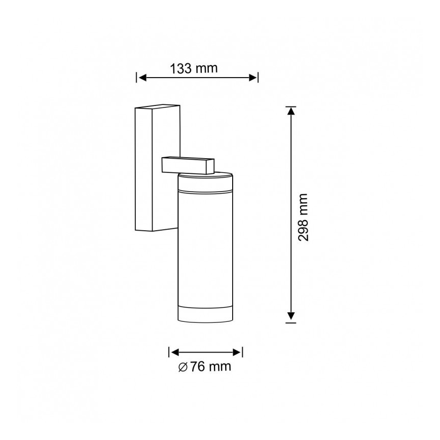 Ulkoseinävalaisin SPECTRA 1xE27/10W/230V IP44