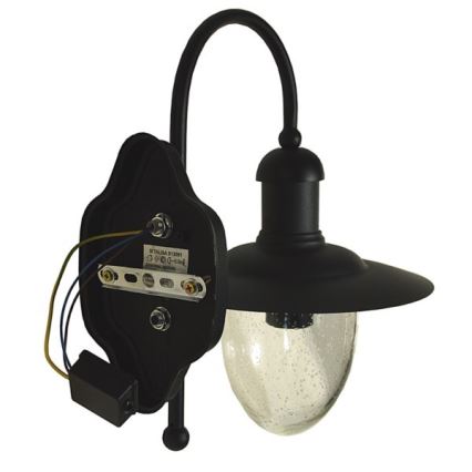 Ulkoseinävalaisin TALISA 1xE27/60W/230V IP44 musta