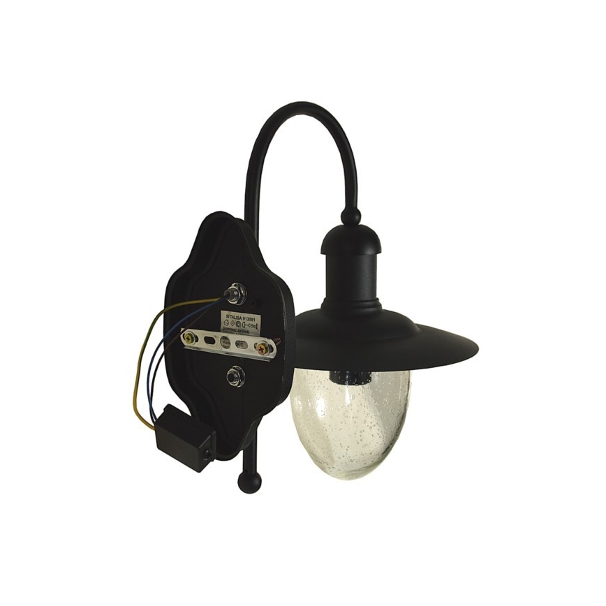 Ulkoseinävalaisin TALISA 1xE27/60W/230V IP44 musta