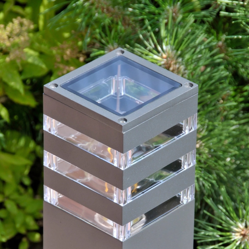Ulkoseinävalaisin TEKSAS 1xE27/12W/230V IP44 44 cm antrasiitti
