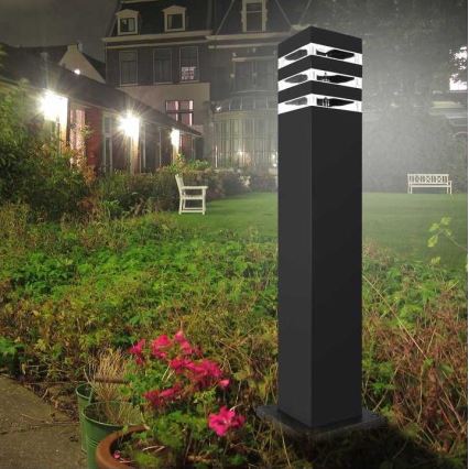 Ulkoseinävalaisin TEKSAS 1xE27/12W/230V IP44 44 cm antrasiitti