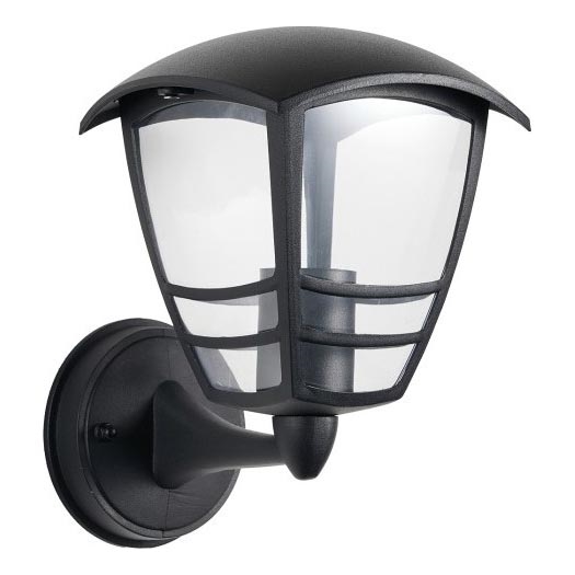 Ulkoseinävalaisin TEVIO 1xE27/60W/230V IP54 musta