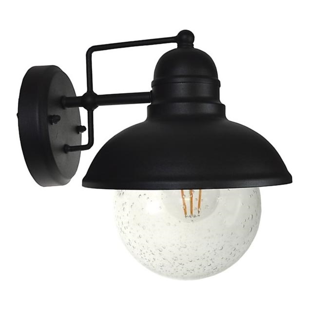 Ulkoseinävalaisin WILDA 1xE27/60W/230V IP44 musta