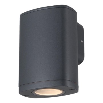 Ulkoseinävalaisin ZEVI 1xGU10/10W/230V IP54 antrasiitti